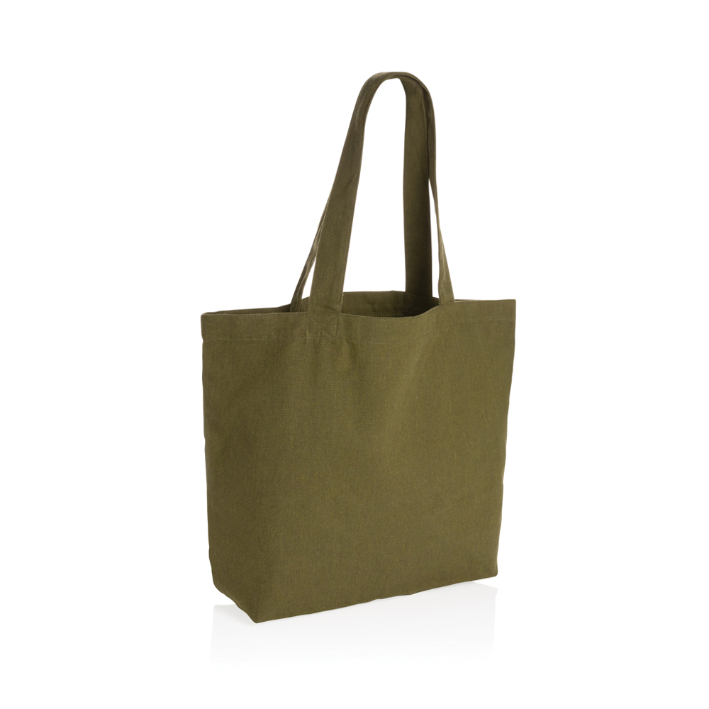 Impact Aware™ re-canvas shopper met vakje 240gsm ongeverfd