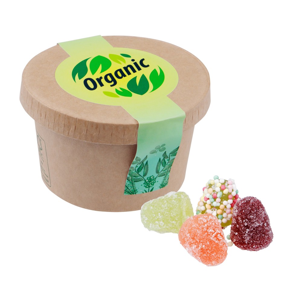 Kartonnen bekertje met snoep