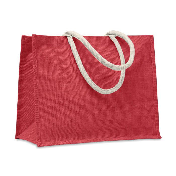 AURA - Jute tas met katoenen hengsels