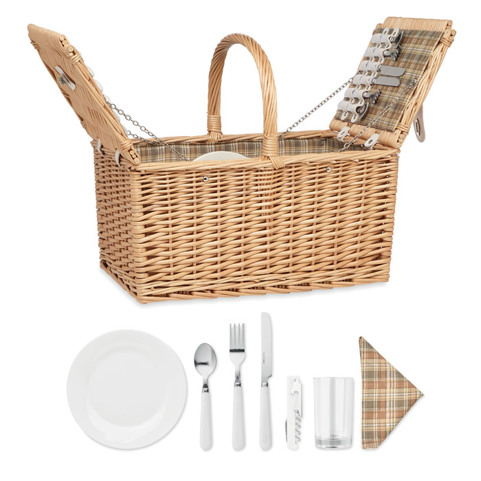 MIMBRE PLUS - 4-persoons rotan picknickmand