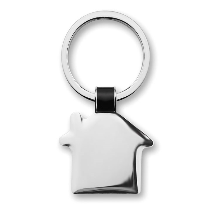 HOUSY - Metalen sleutelhanger huis