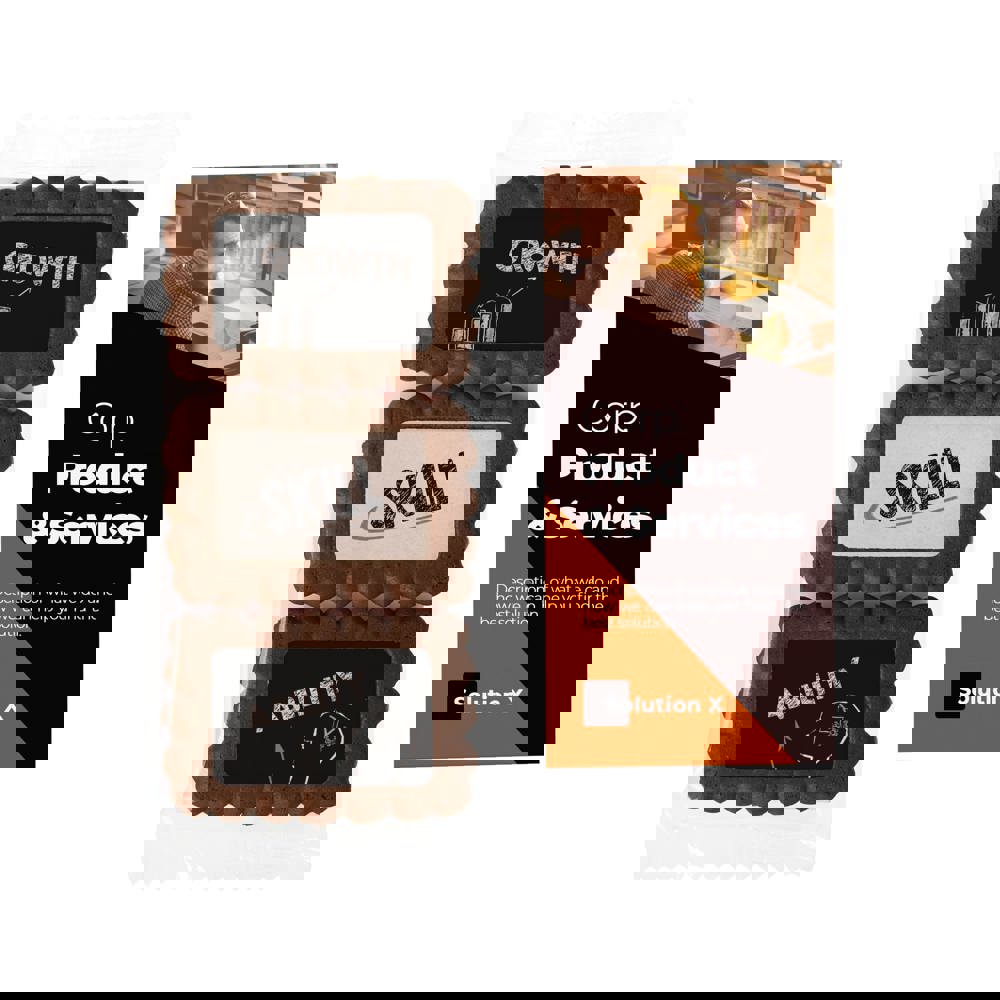 Triple bedrukte koekjes kaart