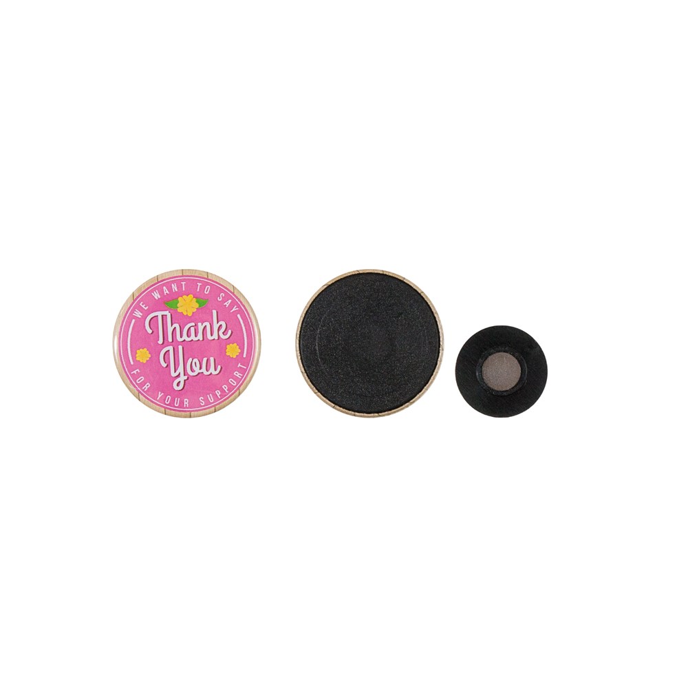 Metalen button 37mm met kledingmagneet