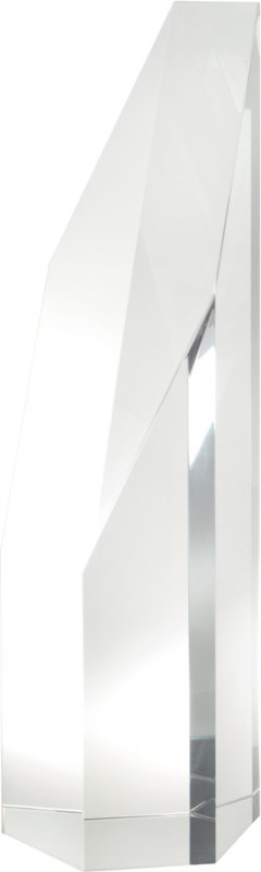 Glazen zeshoekige zuil award |Hexagon