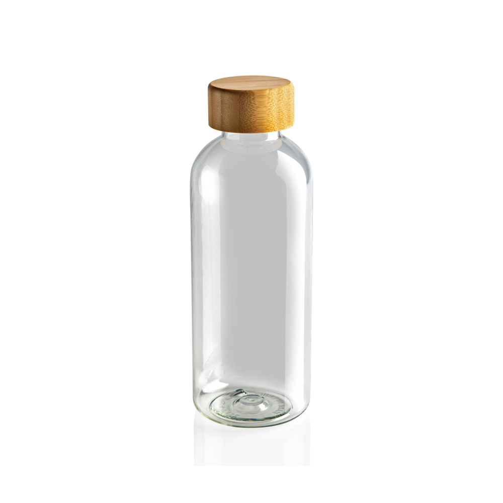 GRS recycled PET fles met bamboe dop
