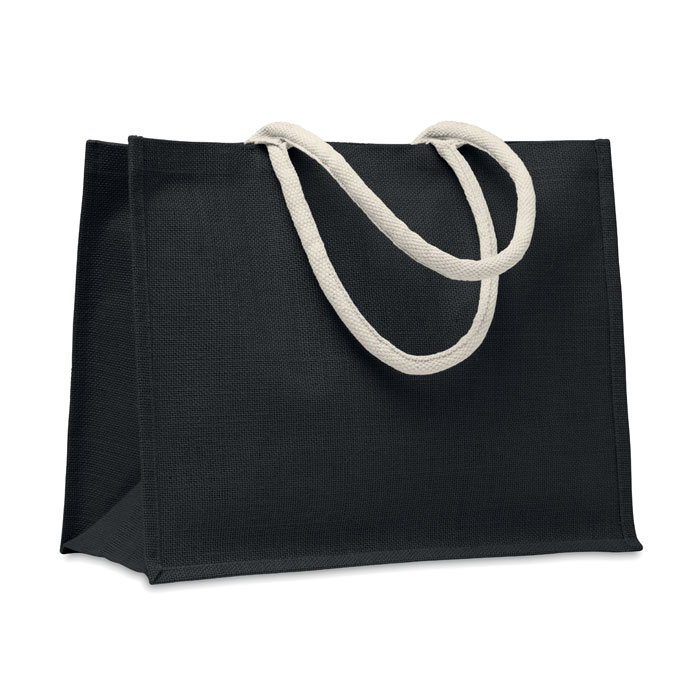 AURA - Jute tas met katoenen hengsels