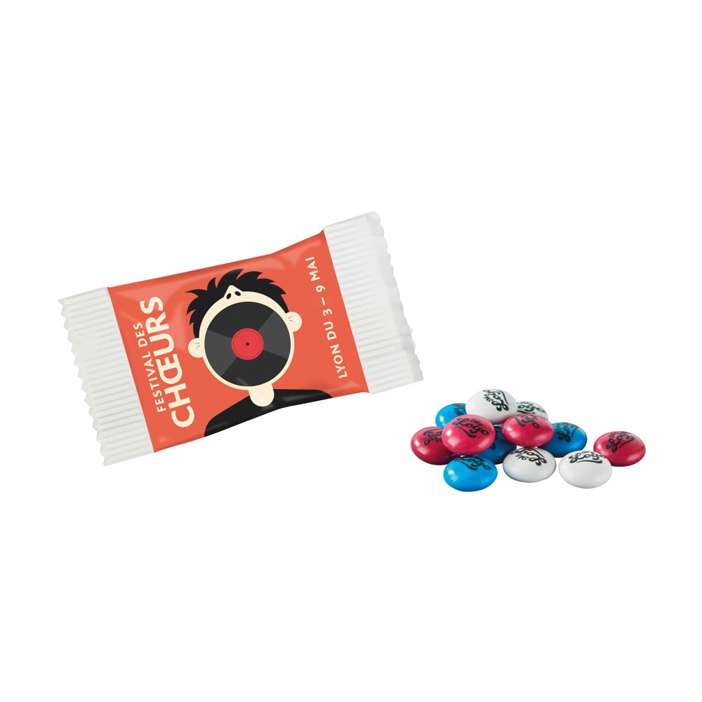 Gepersonaliseerde M&M'S in papieren zakje