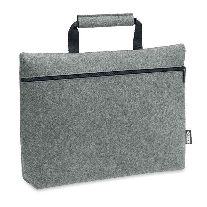 TAPLA - RPET vilt laptop tas met rits