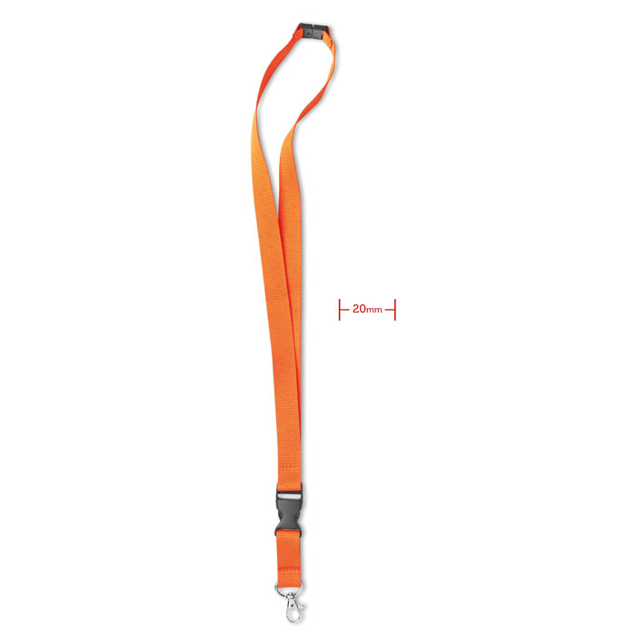 LANY - Lanyard, metalen haak. 20 mm