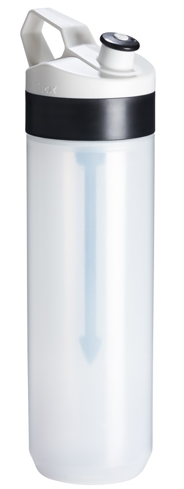 Fuse 450ml, Transparant - Wit, Zwarte Dop