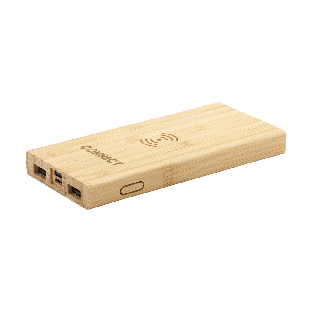 Bamboo 8000 Wireless Powerbank draadloze oplader