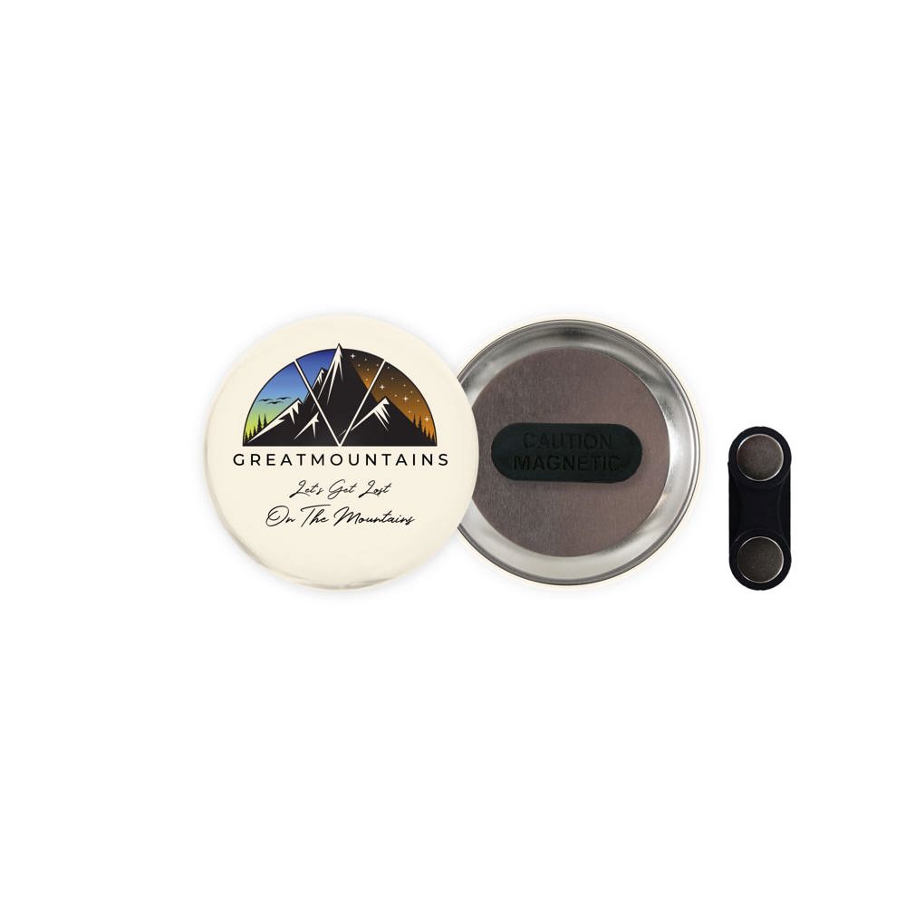 Metalen button 56mm met extra sterke magneet