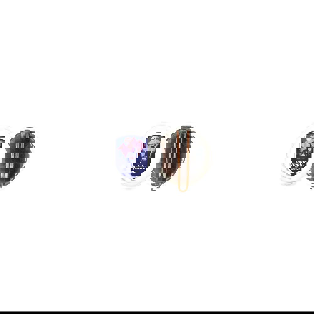 Metalen button 37mm met clip