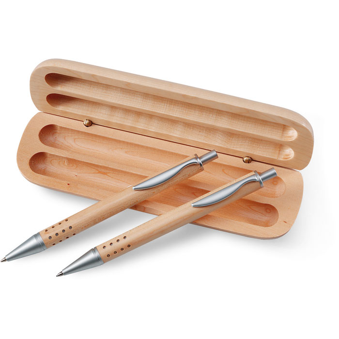 DEMOIN - Luxe houten schrijfset