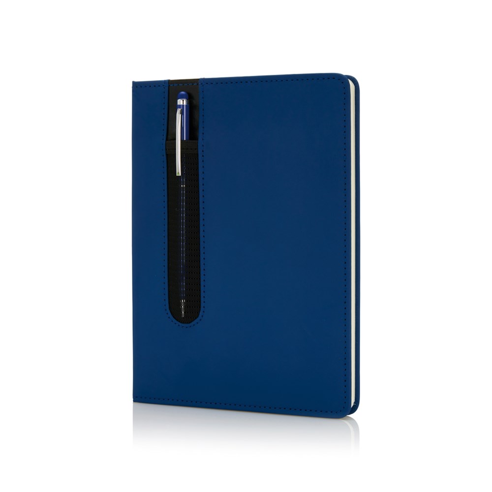 Standaard hardcover PU A5 notitieboek met stylus pen