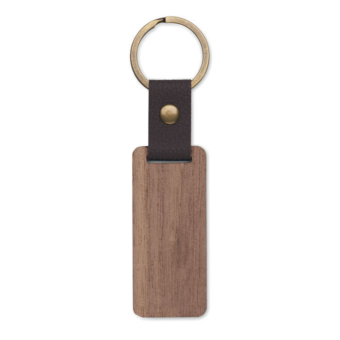 NAWKEY - Sleutelhanger notenhout en PU