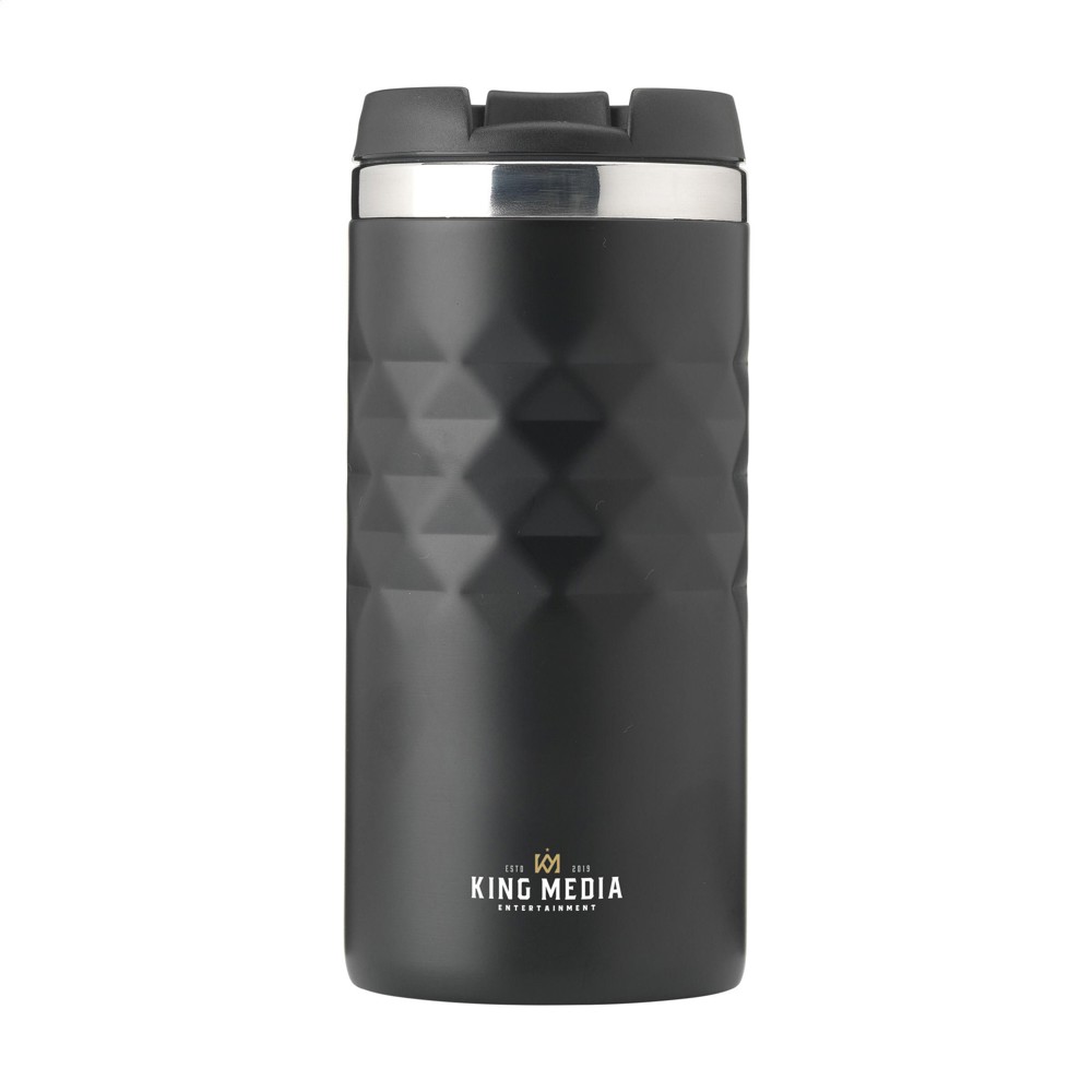 Geometric Mug RCS Recycled Steel 280 ml thermosbeker