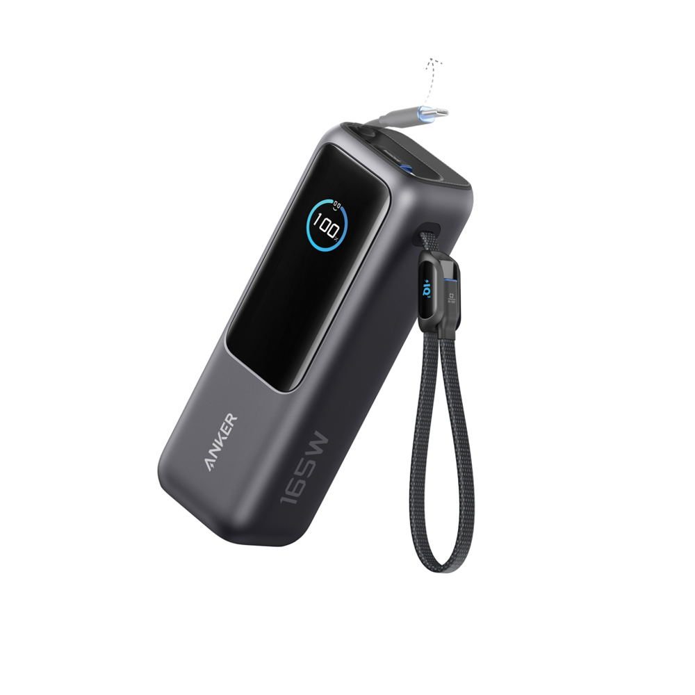 Anker Powerbank 25.000 mAh 165W met ingebouwde  kabel