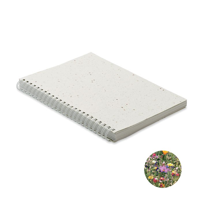 SEED RING - A5 notitieboekje zaadpapier