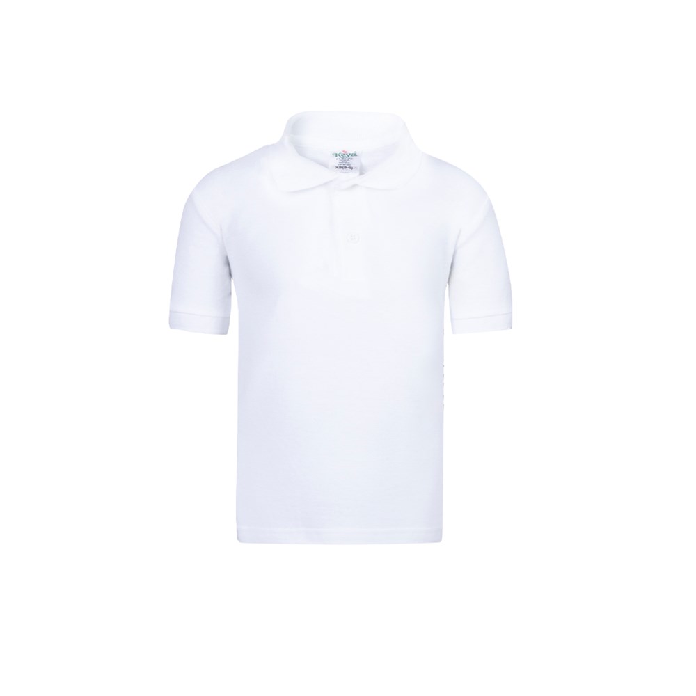 Kinder Wit Polo Shirt "keya" YPS180