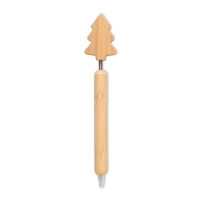 CHRISPEN - Bamboe balpen kerstboom detail