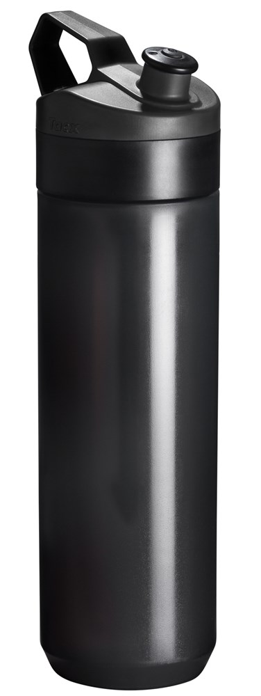 Fuse 450ml, Transparant zwart - Antraciet, Zwarte Dop