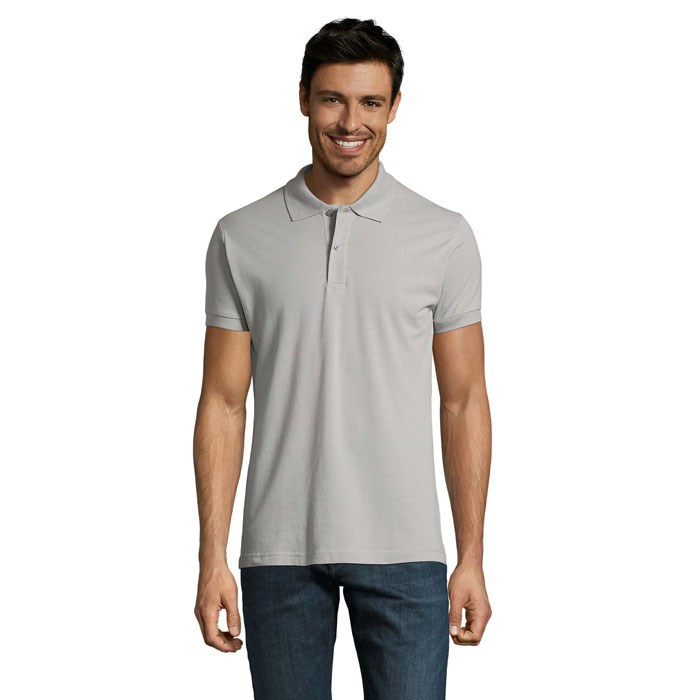 PERFECT MEN - PERFECT HEREN Polo 180g 3XL Zuiver Grijs