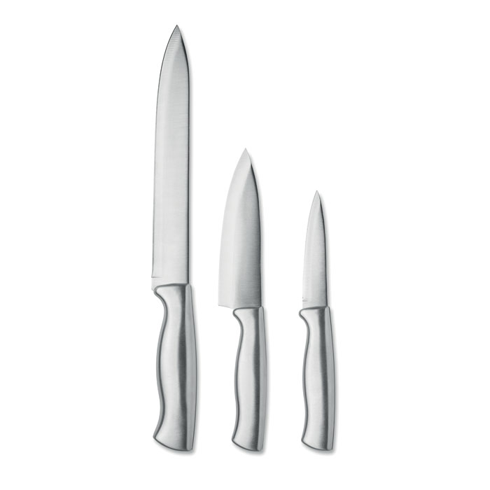 COCINERO - Roestvrijstalen messenset 3st