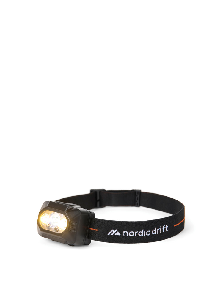 NordicDrift Everest krachtige hoofdlamp met dubbele batterij